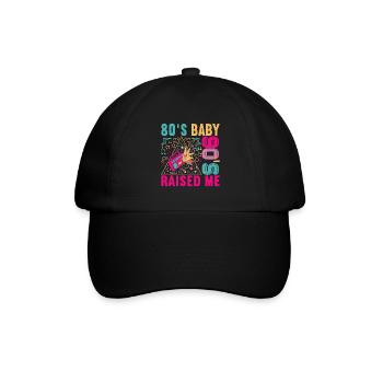 90s 90s 90s Party - Baseball Cap - black/black - Front