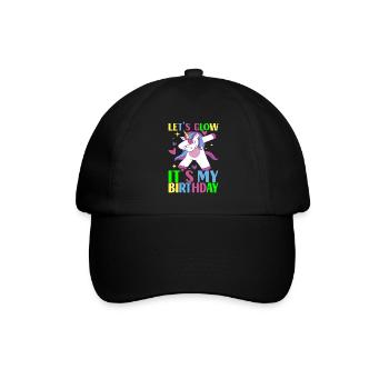 Licorne d’anniversaire - Casquette classique - noir/noir - Devant