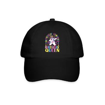 Unicorn Birthday - Baseball Cap - black/black - Front