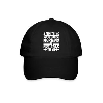 Drôles de dictons sarcastiques - Casquette classique - noir/noir - Devant