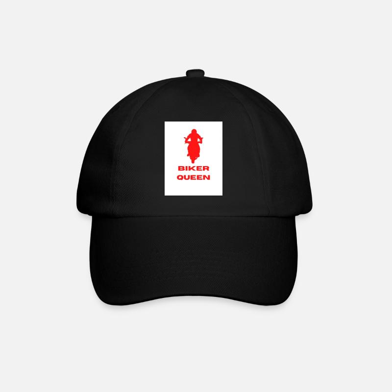 biker queen - Baseball Cap - black/black