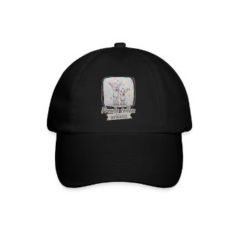 Freude teilen verbindet - Baseballkappe - Schwarz/Schwarz - Vorne