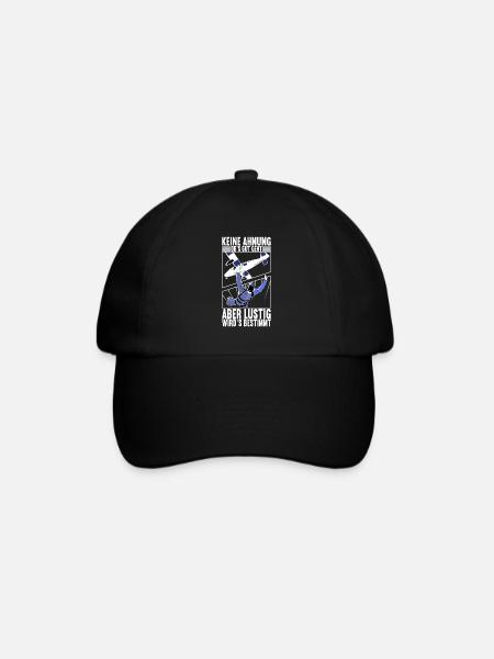 Fallschirmspringer Fallschirmsprung Skydiving - Baseballkappe - Schwarz/Schwarz