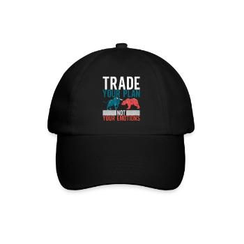 Aktien Aktionär Investor - Baseballkappe - Schwarz/Schwarz - Vorne