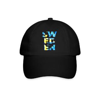 Schweden Schweden Europa Skandinavien Stockholm 3kro - Baseballkappe - Schwarz/Schwarz - Vorne