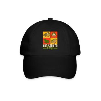 Frog Amphibians Frogs - Baseball Cap - black/black - Front