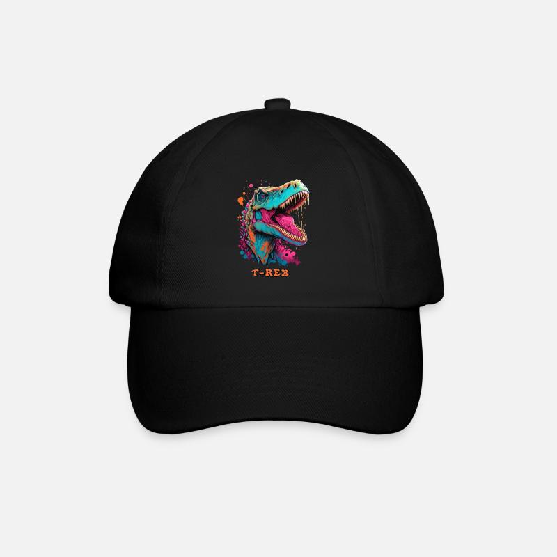 T-Rex - Baseballkappe - Schwarz/Schwarz