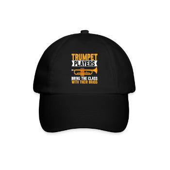 Trompete Trompetenspieler - Baseballkappe - Schwarz/Schwarz - Vorne