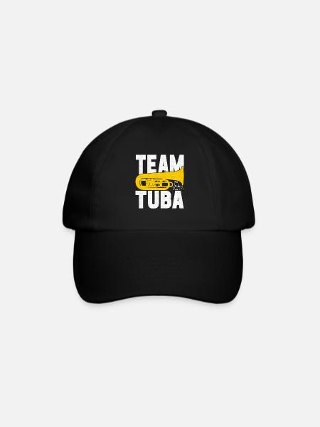 Tuba Tubist - Baseballkappe - Schwarz/Schwarz