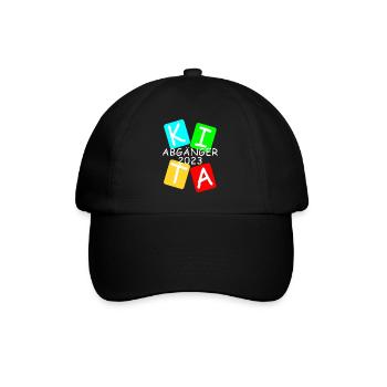 Kita Abgänger 2023 - Baseballkappe - Schwarz/Schwarz - Vorne