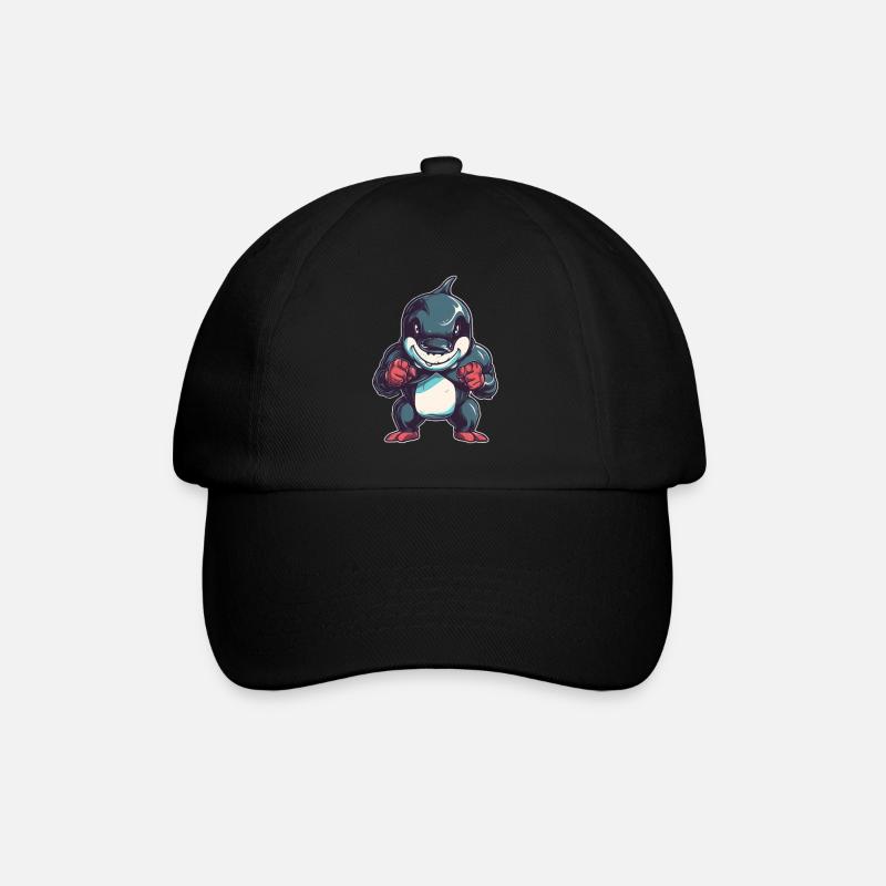 orca - Baseballkappe - Schwarz/Schwarz