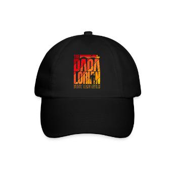 Der Dadalorianer - Orange - Bester Vater! - Baseballkappe - Schwarz/Schwarz - Vorne