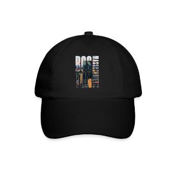 Boston Downtown Skyline Motif - Baseball Cap - black/black - Front