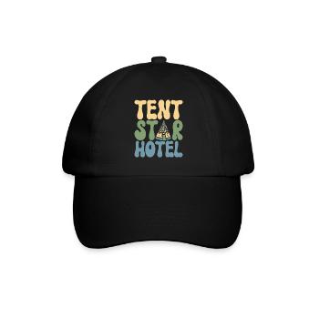 Glamping Glamper - Baseballkappe - Schwarz/Schwarz - Vorne
