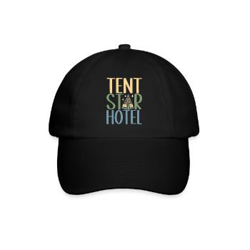 Glamping Glamper - Baseballkappe - Schwarz/Schwarz - Vorne