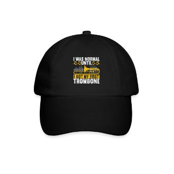 Posaune Trombone - Baseballkappe - Schwarz/Schwarz - Vorne