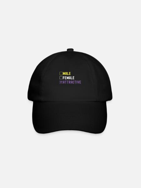 Non Binary Pride Genderqueer - Baseballkappe - Schwarz/Schwarz