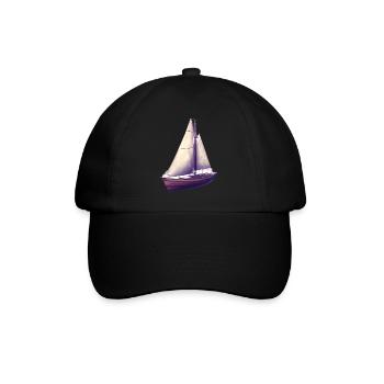 Sailing Sailing Ship Sailboat Sailing Sailing Sailor - Baseball Cap - black/black - Front