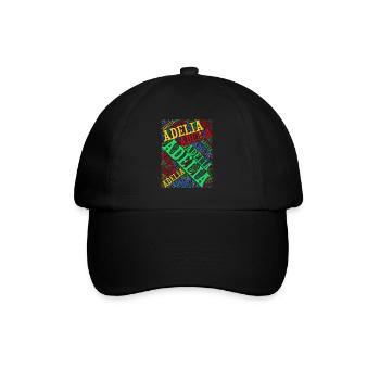 Adelia word cloud t-shirt t-shirt idée cadeau - Casquette classique - noir/noir - Devant