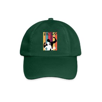 Fitness Lover - Baseball Cap - bottle green - Front