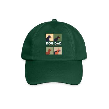 Dog Dad Life is Woof - Baseball Cap - bottle green - Front