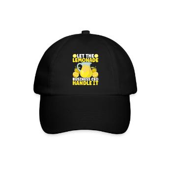 Lemonade Lemonade stand - Baseball Cap - black/black - Front