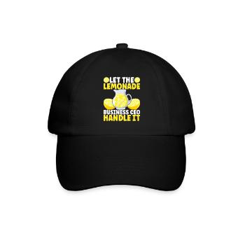 Lemonade Lemonade stand - Baseball Cap - black/black - Front