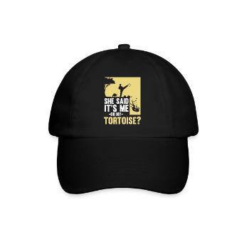 Tortue elle a dit que c’était moi ou ma tortue drôle de repti - Casquette classique - noir/noir - Devant