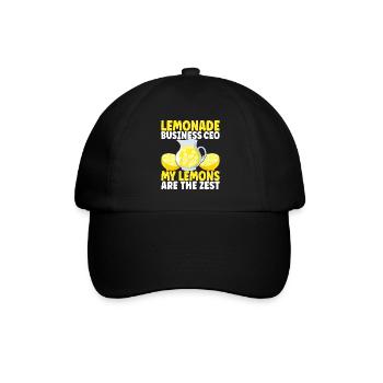 Lemonade Lemonade stand - Baseball Cap - black/black - Front