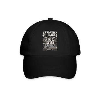 legends born in july 1983 - 40 years - Baseball Cap - black/black - Front