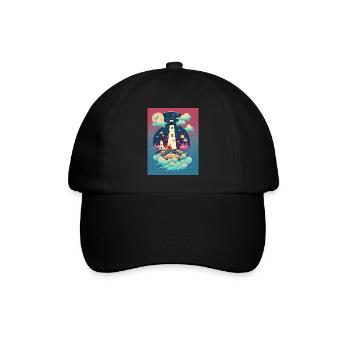 Lighthouse - Baseball Cap - black/black - Front