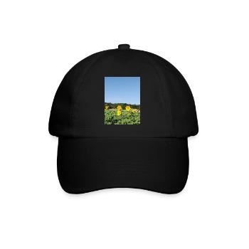 Tournesols et lune matinale - Casquette classique - noir/noir - Devant