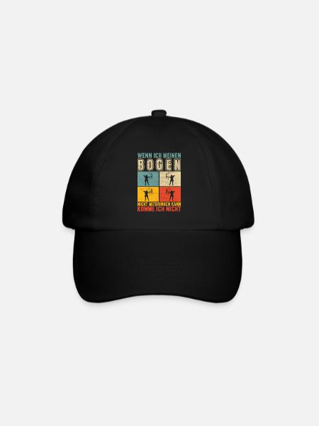 Bogenschießen Bogenschütze - Baseballkappe - Schwarz/Schwarz