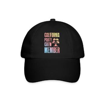 Équipe de fête en Californie - Casquette classique - noir/noir - Devant