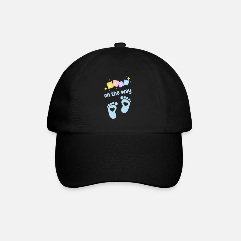 Bébé en route - bleu - Casquette classique - noir/noir