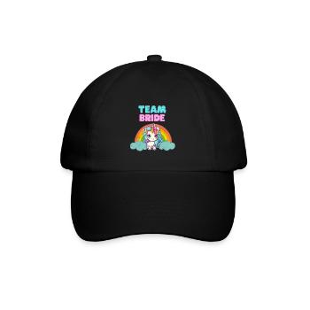 Conception de licorne « Team Bride » - Casquette classique - noir/noir - Devant