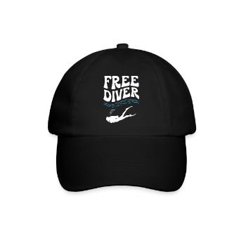 Free Diver - Baseball Cap - black/black - Front