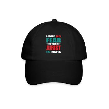 Have no Fear the Jurist is here Outfit - Baseballkappe - Schwarz/Schwarz - Vorne