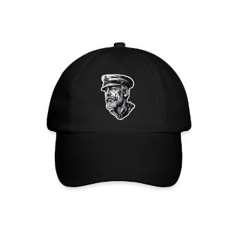 Capitaine / Marin / Marin / Marin / Maritime / Ahoy - Casquette classique - noir/noir - Devant