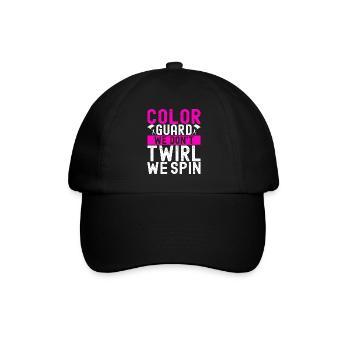 Flag Waving Marching Band Color Guard - Baseball Cap - black/black - Front