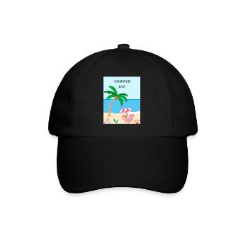Summer Love - Baseballkappe - Schwarz/Schwarz - Vorne