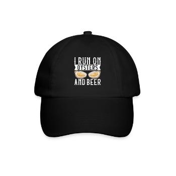 Oysters Oyster Lovers - Baseball Cap - black/black - Front