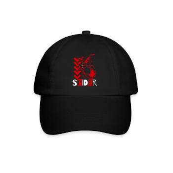 Toile d’araignée Tarentule naturelle Fils de soie - Casquette classique - noir/noir - Devant