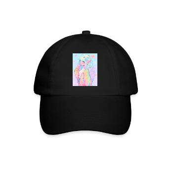 Anime, Fille d’anime, Fille d’anime, Elfe - Casquette classique - noir/noir - Devant
