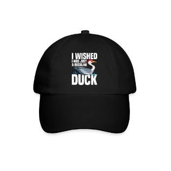 Kanadakranich | Kanadischer Kranich Vogel Geschenk - Baseballkappe - Schwarz/Schwarz - Vorne