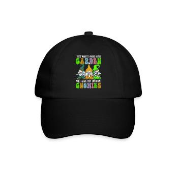 Nains de jardin Jardinage - Casquette classique - noir/noir - Devant