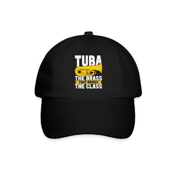 Tuba Tubist - Baseball Cap - black/black - Front