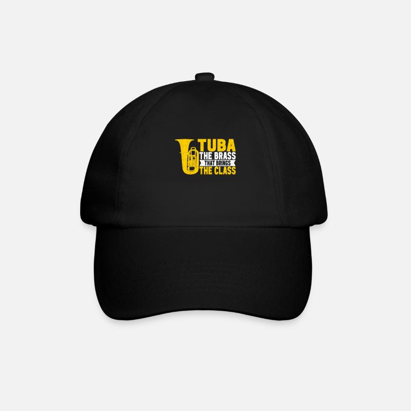 Tuba Tubist - Baseballkappe - Schwarz/Schwarz