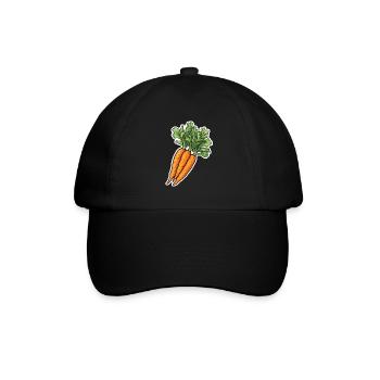 Carrot bunch - Baseball Cap - black/black - Front