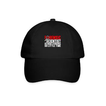 Forensik Forensiker - Baseballkappe - Schwarz/Schwarz - Vorne